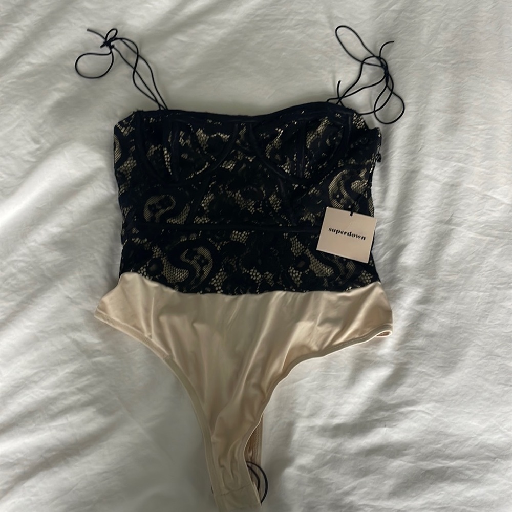 Superdown corset bodysuit. Tags still on.